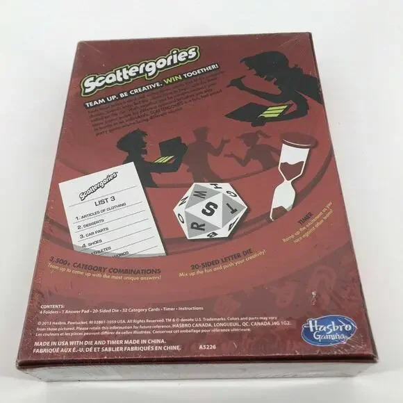 Scattergories Game BRAND NEW BOXED Hasbro Family Fun Word - Picture 2 of 3